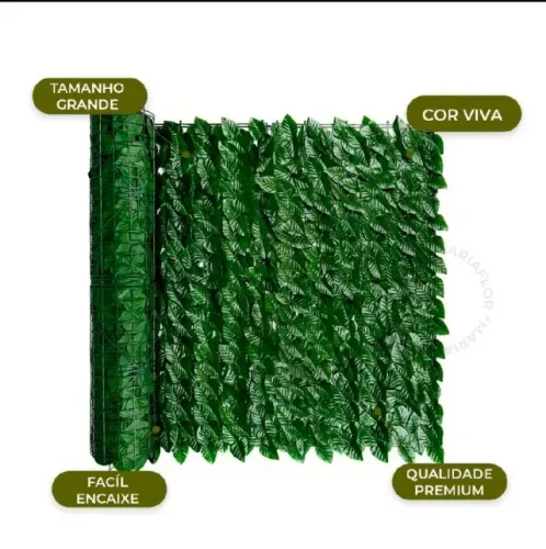 12 Placas/ Painel Jardim Artificial Vertical 47,5 x 24 cm cada com total 190 x 72 cm