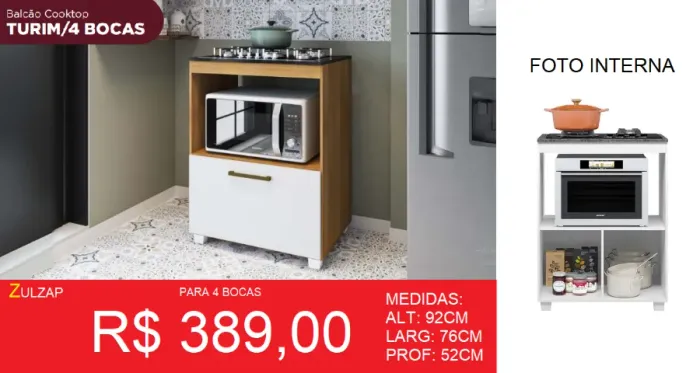 Cooktop - entrega gratuita