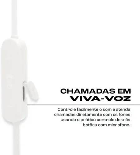Fone de Ouvido Sem Fio JBL Tune 135BT IPX4 - Branco - Lacrado - Nota fiscal