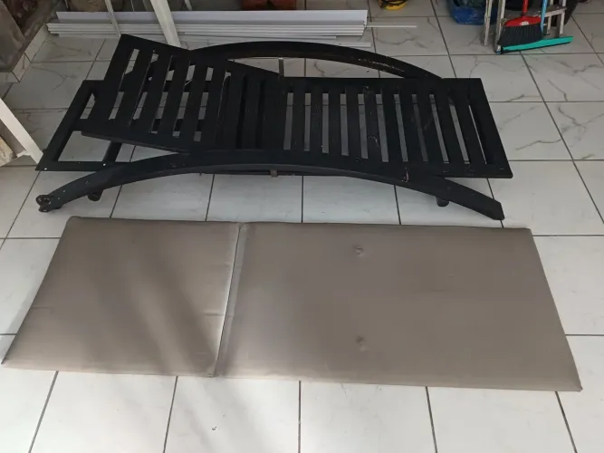 Espreguiçadeira de piscina 2 unidades