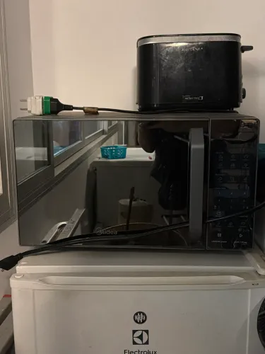 Microondas Midea Prata Espelhado