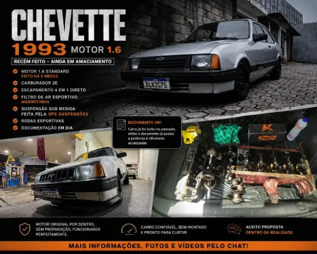 Chevrolet Chevette L / SL / Sl/e / DL / SE 1.6 1993