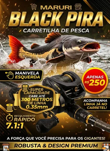 Carretilha Black Pira