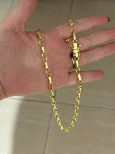 Corrente banhada a ouro 18k