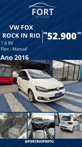 Volkswagen Fox Rock IN RIO 1.6 MI Total Flex 8V 5P 2016