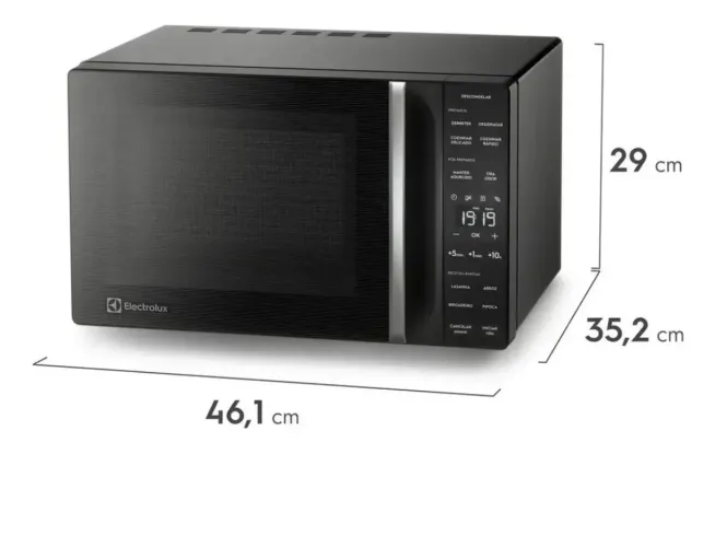 Microondas Eletrolux 23L Preto (Nunca usado)