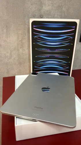 iPad Pro M2 Silver 256gb + pencil Semi novo impecável (90 dias de garantia)