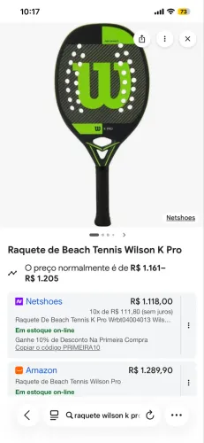 Raquete beach tenis