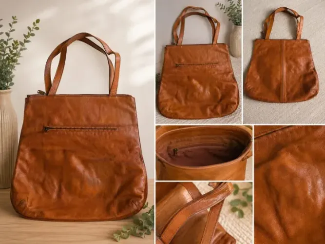 Bolsa feminina na cor caramelo