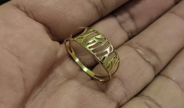 Anel de ouro 18k