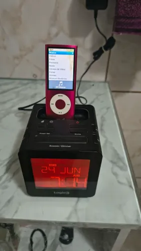 Dockstation rádio relógio com ipod