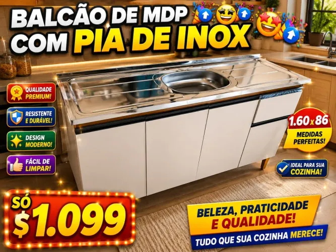 Pia com gabinete