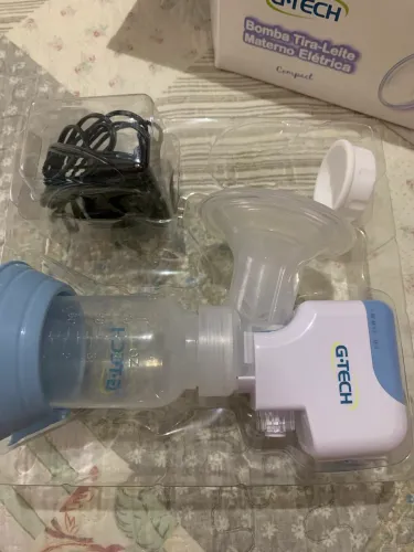 Bomba de tirar leite, usada mais uma vez só pra fazer o teste