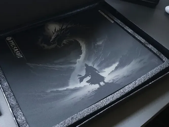 Mousepad de vidro mushashi darkness peel3