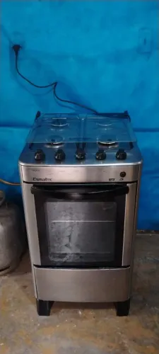 FOGÃO ESMALTEC DE INOX SEMI NOVO