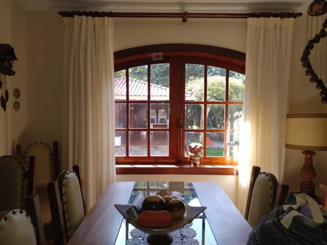 Mesa de Jantar Rústica Madeira Maciça 8 cadeiras