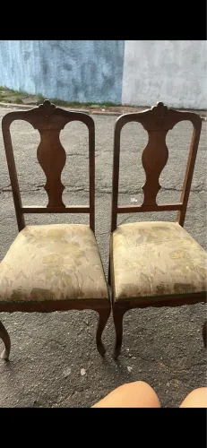 2 cadeiras antiguidade de madeira 