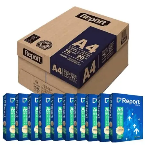 Folhas de sulfite report a4 75 g
