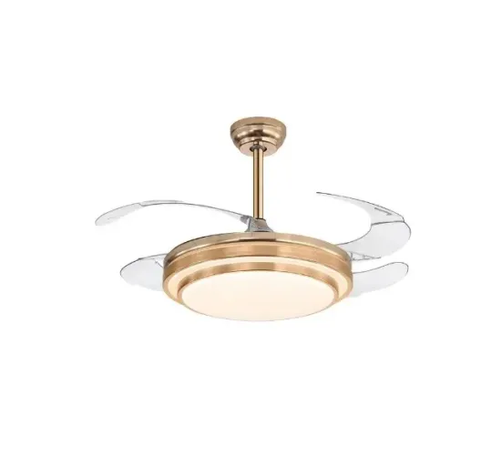 Ventilador de Teto Max Retrátil 4 Pás Dourado Aliseu