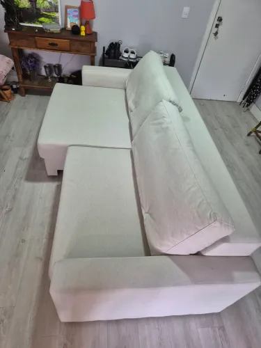 Sofá 2,40 linho cru