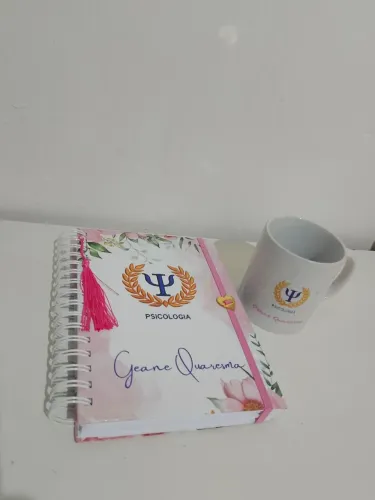 Kit Agenda personalizada+ Caneca