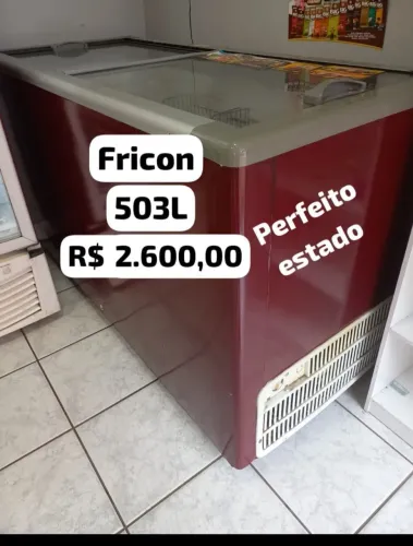 Vendo freezer expositora horizontal 503L Fricon .