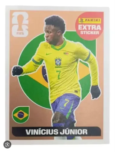 Figurinha legend vini Júnior bronze + escudo Portugal + 25 figurinhas 