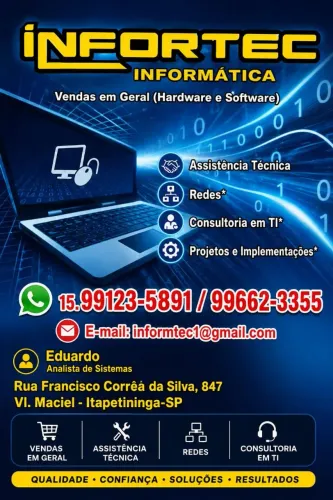 Informática, vendas e servicos