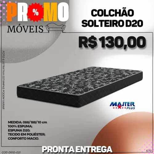 COLCHÃO SOLTEIRO - PRONTA ENTREGA