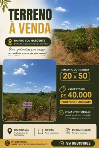 Vendo este terreno, bem localizado