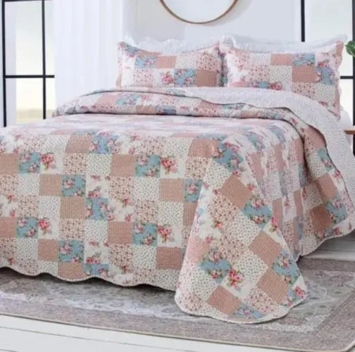 Kit Colchas Estampadas Queen 