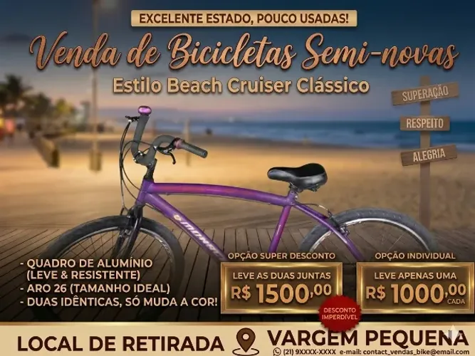 Duas Bikes Beach Cruiser! 