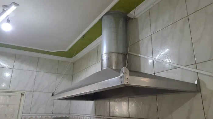 Coifa De Cozinha Industrial Inox Escovado