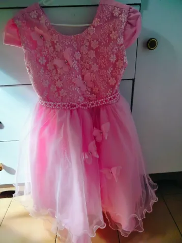 Vestido tema jardim das borboletas com sapato