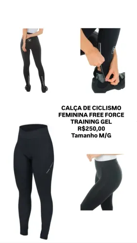 CALÇA DE CICLISMO FEMININA FREE FORCE