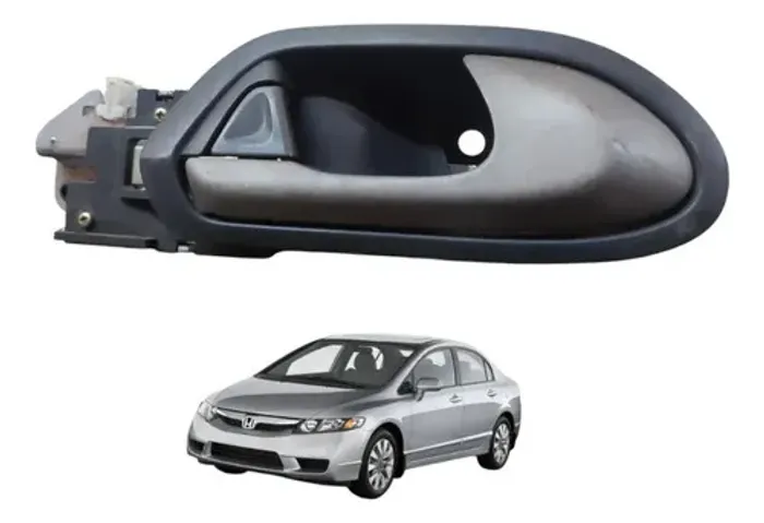 Maçaneta Interna Honda Civic 2007 A 2011 Preto