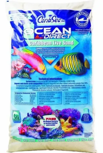 CaribSea Ocean Direct Live Sand 9kg - Substrato Aquário Marinho