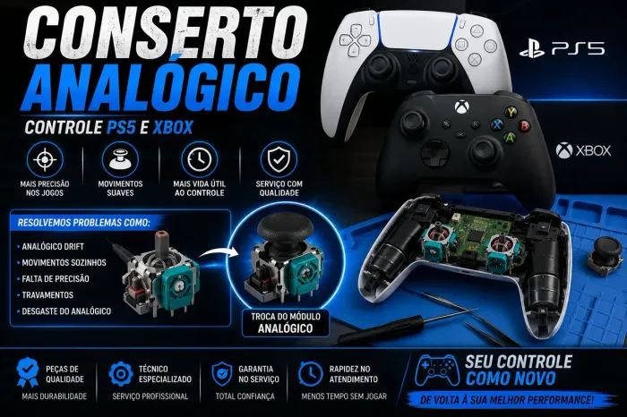 Controle ps5 e xbox