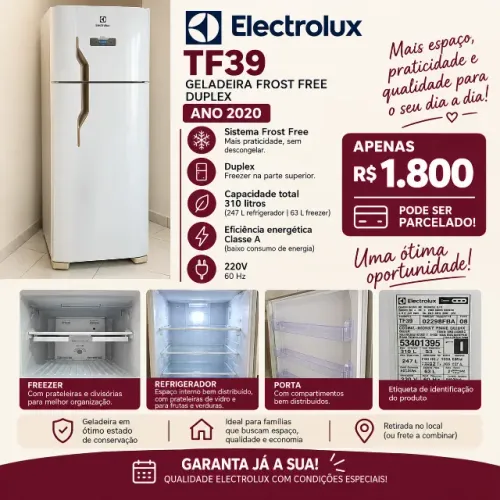 Geladeira Electrolux TF39 Duplex FrostFree