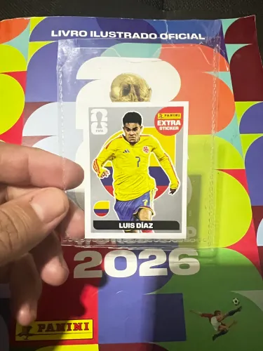 Figurinha Lendária Extra Sticker Luís Diaz Prata