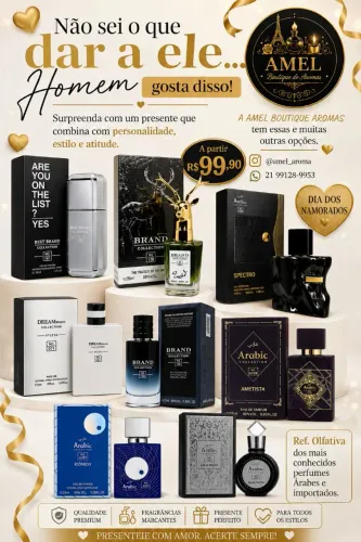 Perfumes Árabes e importados.