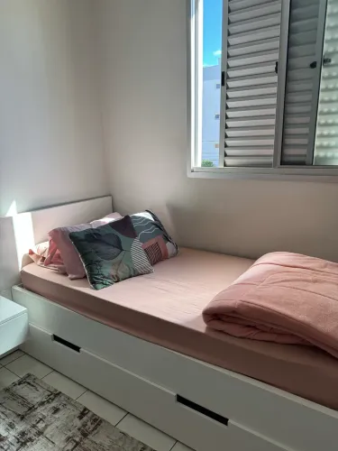 Cama de Solteiro 100% MDF Sob Medida - Branca