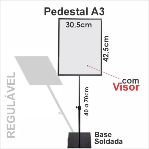 Pedestal Porta Cartaz Preço