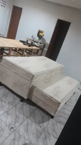 Cama box auxiliar luxo solteirão 88x188