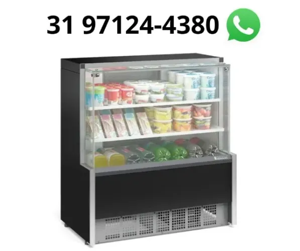 Balcão Refrigerado 1,25M 2 Placas Gelopar Novo