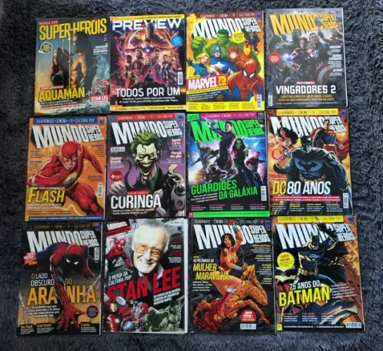 Lote de Revistas Mundo dos Super Heróis