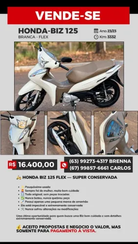 HONDA BIZ 125 FLEX ? IMPECÁVEL
