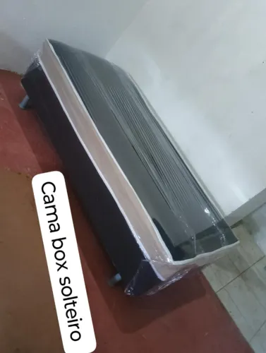 Cama box solteiro espuma D33 entrego agora