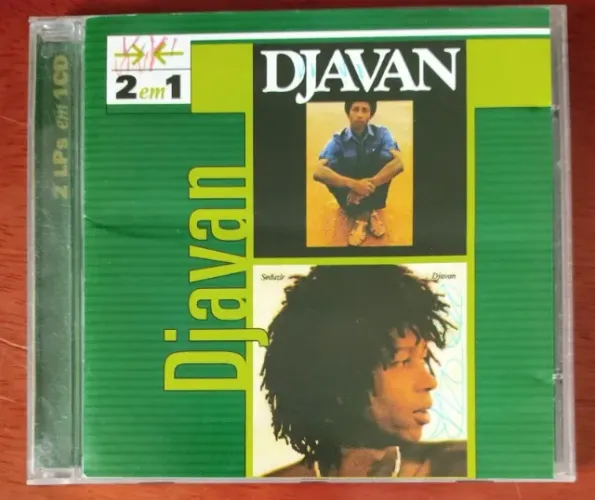 CD - DJAVAN - 2 EM 1 (CAPA CONTEM ALGUNS ESCRITOS)
