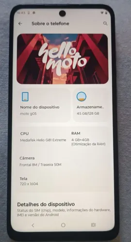 Smartphone Moto G05